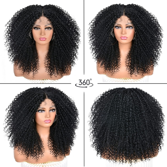 Afro Kinky Curly Lace Wig main image 4